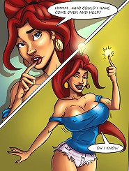 xxx comics. Girl it`s a disaster down here, can the boys come over and help me clean it out