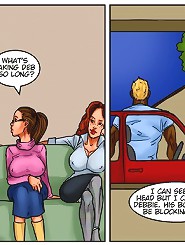 Dirty blowjob comics with hot babe deepthroat fed with big black dick