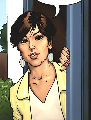 Young and horny white bitches with huge cartoon tits having some girl talk