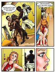 Cheerleader girl wants BBC interracial toon sex